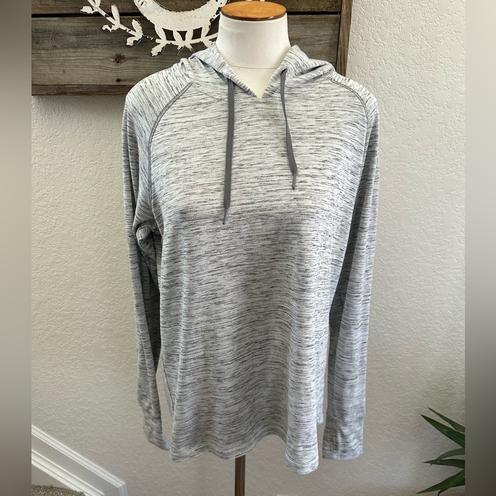 Kuhl Vara space dye gray hoodie pullover top ladies XL